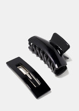 Load image into Gallery viewer, 2-Piece Jaw &amp; Snap Hair Clips
