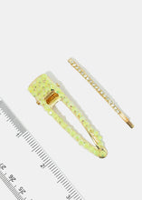 Load image into Gallery viewer, 2-Piece Gemstone Hair Pins
