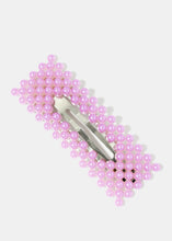 Load image into Gallery viewer, 2-Piece Beaded Open Rectangle Snap Clip
