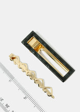 Load image into Gallery viewer, 2-Piece Heart and Rectangle Enamel Hair Clips
