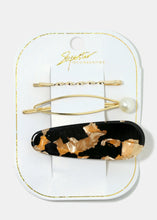 Load image into Gallery viewer, 3-Piece Resin Hair Pins
