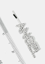 Load image into Gallery viewer, 2-Piece Rhinestone &quot;ANGEL&quot; Hair Pins
