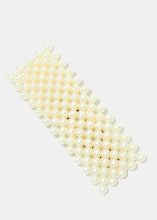Load image into Gallery viewer, 2-Piece Pearl Hair Clip &amp; Hoop Earrings Set
