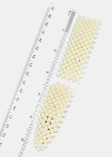 Load image into Gallery viewer, 2-Piece Pearl Hair Clip &amp; Hoop Earrings Set
