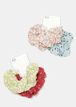 Load image into Gallery viewer, 2-Piece Dotted Print Scrunchies
